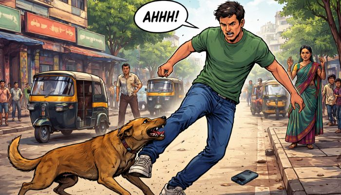 Stray dog attack in Pune injures youth, triggering fear among local residents