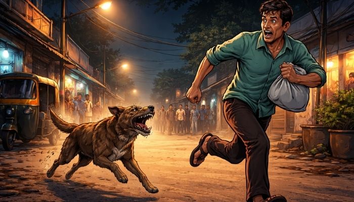 Rabid dog attack sparks panic as villagers injured in Susari village overnight