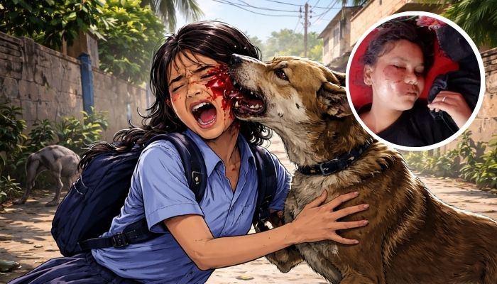 14 year old girl injured in stray dog attack in Airwa Katra