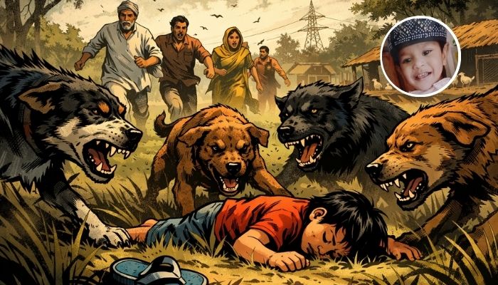 Stray dogs fatally attack 4-year-old boy in Bareilly village field area