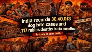 India recorded over 30 lakh dog bites and 117 rabies deaths in six months